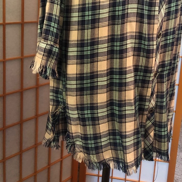 Sneak Peek Denim Plaid Dress - Small - Picture 2 of 5